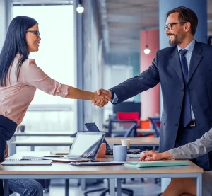 people shaking hands